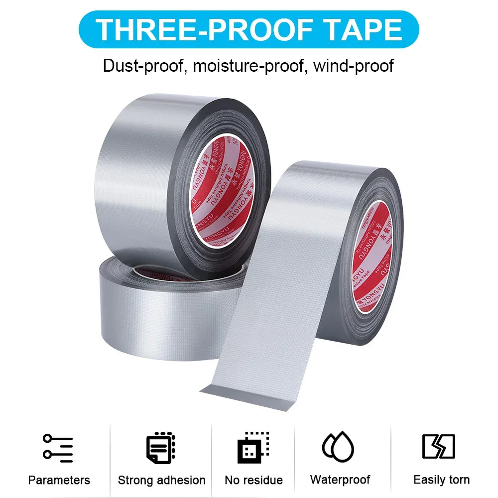 10M Heavy-Duty Extra Strong Adhesive Fabric Tape - Waterproof, High Viscosity White Tape for pipeline Carpets & DIY Projects