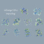 6Style 20Pcs/bag Fruit Full of Branches Series Shell Light Stickers Creative Material DIY Handbook Scrapbook Photo Frame