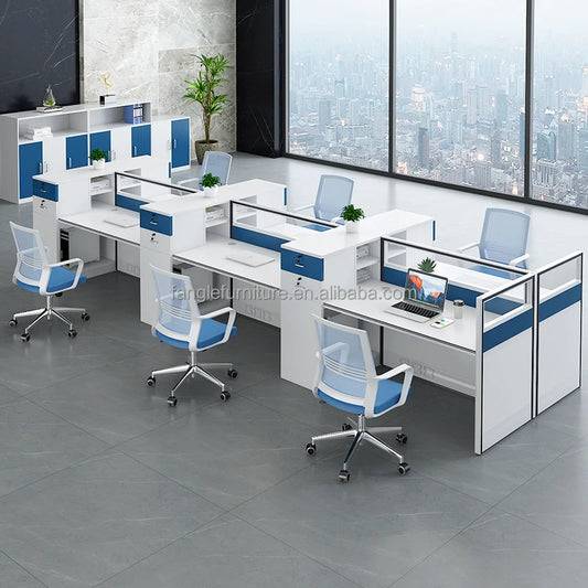Workstation Desk with Office Partition and Modern Design for Office Desk  boss office desk