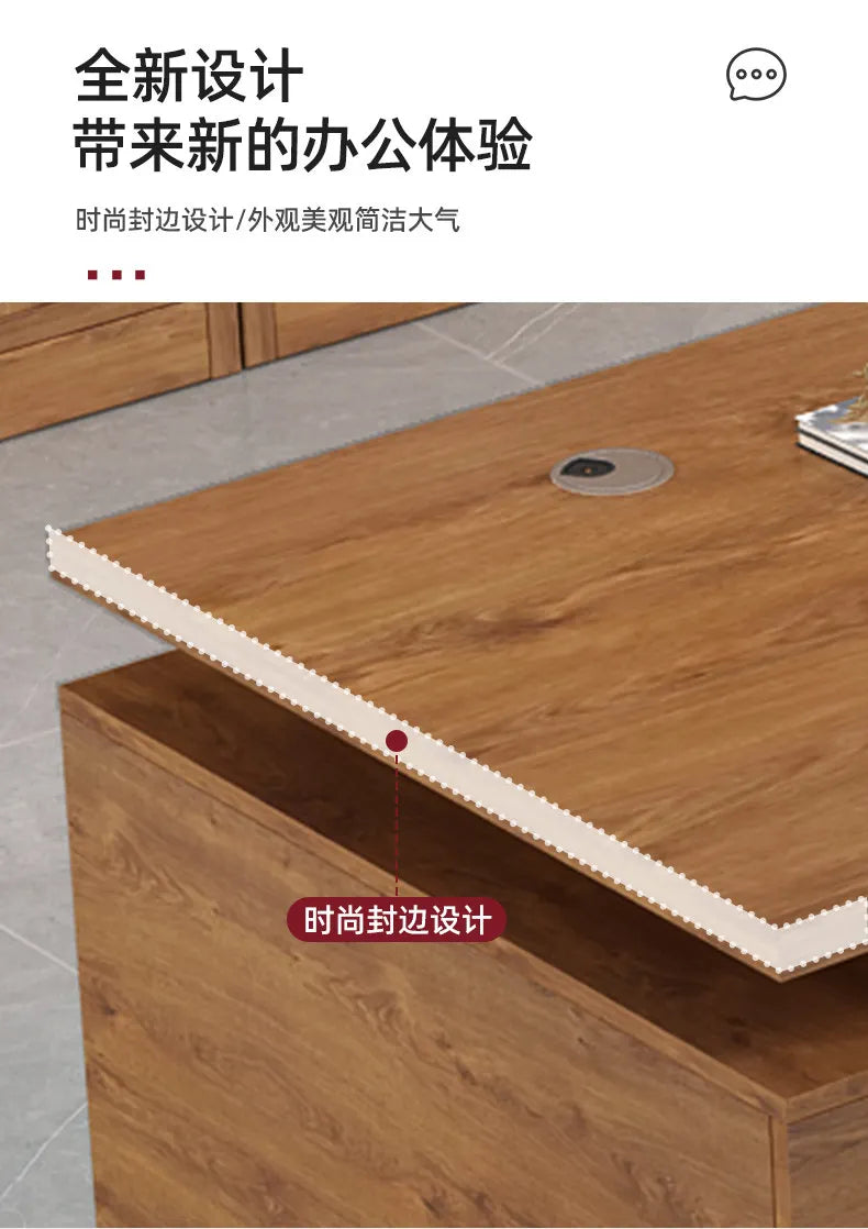 Aesthetic Modern Office Desk Creative Save Space Big Size Fashion Safe Office Desk Professional Mesas Escritorio Home Products