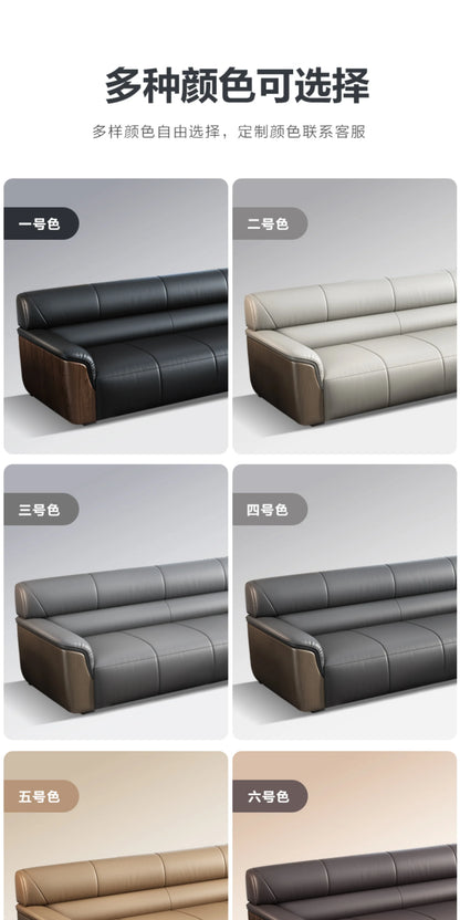Office Sofa Business Simple Lounge Area New Chinese Style Reception Meeting Negotiation Three-person Coffee Table Combination
