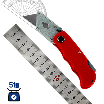 Folding Art Knife - 10 blades, box opener, office supplies, wallpaper knife, multi-functional folding knife，Utility knife