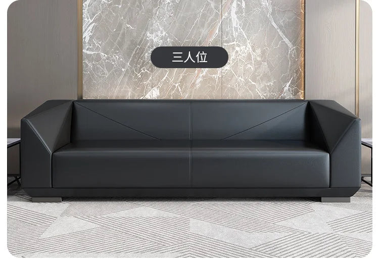 Office Sofa Simple Modern Three-person Minimalist Office Sofa Leisure Meeting Business Reception Coffee Table Combination