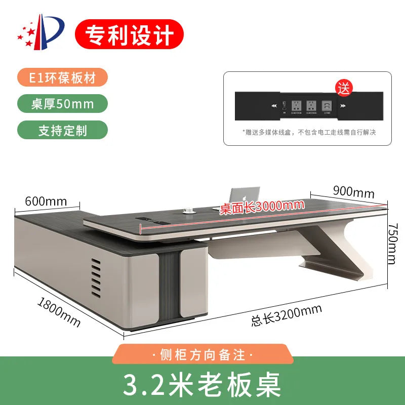 Large Fashion Office Desk Aesthetic Save Space Accent Nordic Creative Office Desk Office Desk Mesa Ordenador Salon Furniture