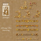 6Style 20Pcs/bag Baroque Style Edge Stickers Creative Materials DIY Handbook Scrapbook Photo Frame Calendar