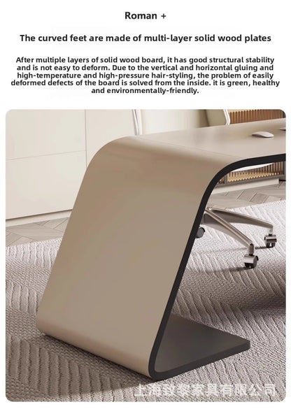 Boss's Desk, Baked Paint Craftsmanship, Office Desk, Modern and Simple Atmosphere, High-end Creative Desk, Light Luxury Style