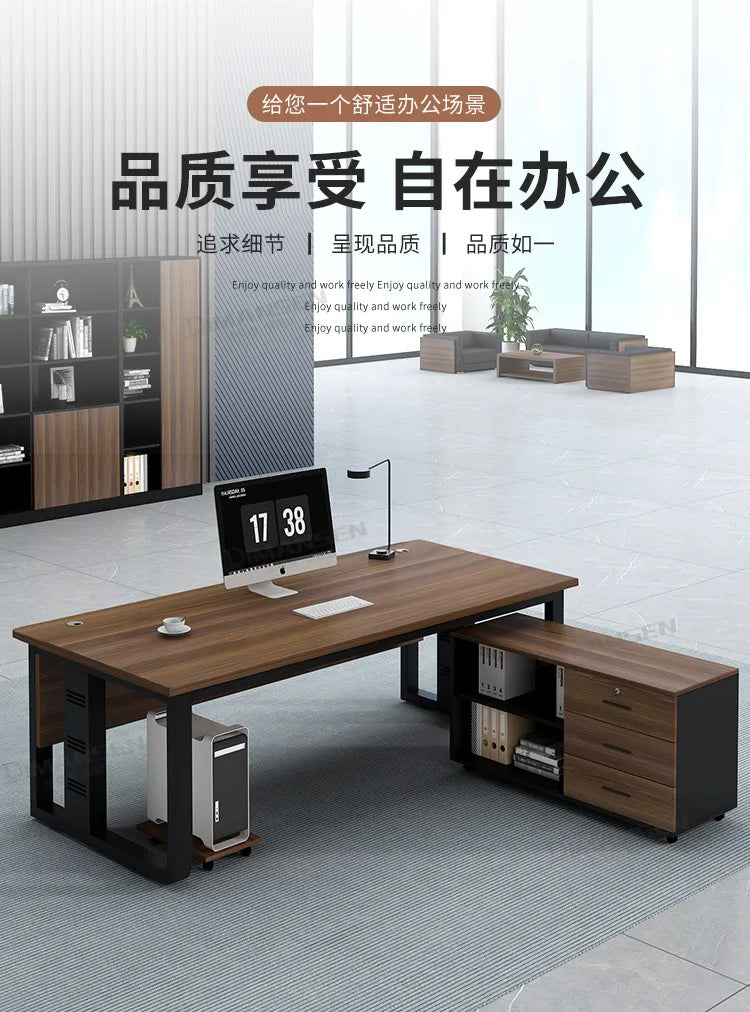 Interior Fashion Office Desk Luxury Designer Aesthetic Office Desk Universal Safe Mesa Ordenador Ornaments Home Furniture