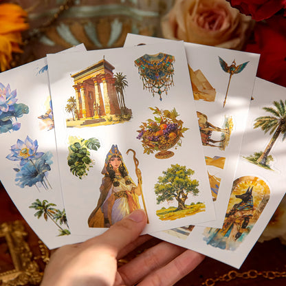 Mr. Paper 4Style 20Pcs/bag Desert Rose Series Sticker Book DIY Handbook Decoration Scrapbook Album Photo Frame Calendar Phone