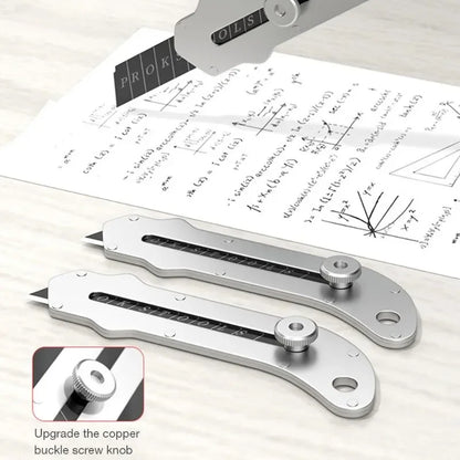 New Stainless Steel Portable Utility Knife Retractable Wallpaper Unboxing Knife Paper Cutter Office School Stationery Supplies