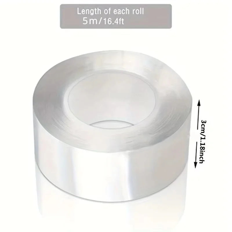 1/2/3/5Pcs 5M Kitchen Waterproof Self Adhesive Tape Acrylic Transparent Mildew-Proof Sink Tape for Bathroom Kitchen Seam Gaps