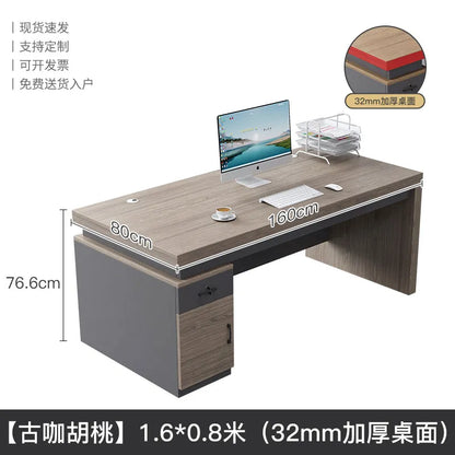 Large Size Fashion Office Desk Decoration Beauty Professional Minimalist Office Desk Save Space Mesas Escritorio Furnitures