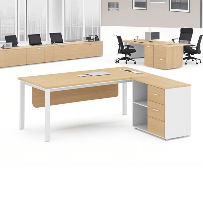 Modern Executive Office Desk with Built in Storage CEO Boss Office Furniture Computer Table  boss office desk