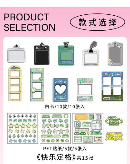 15Pcs/lot Y2K Cute Retro Paper Card Stickers Material Pack Decorative Journal Scrapbooking DIY Photo Frame Collage