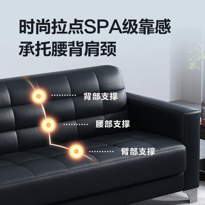 Office Sofa Business Reception Modern Simple Guest Single Three-person Office Sofa Coffee Table Combination Set