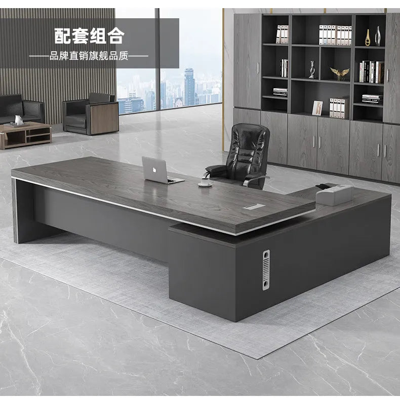 Modern Computer Office Desk Wooden Study Minimalist Save Space Interior Office Desk Fashion Meuble Bureau Ornaments Accessories