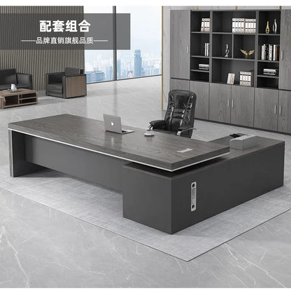 Modern Computer Office Desk Wooden Study Minimalist Save Space Interior Office Desk Fashion Meuble Bureau Ornaments Accessories