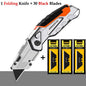 Greener Folding Zinc Alloy Heavy Duty Box Cutter Multifunctional Thickening Tool Wallpaper Utility Knife Paper Cutting