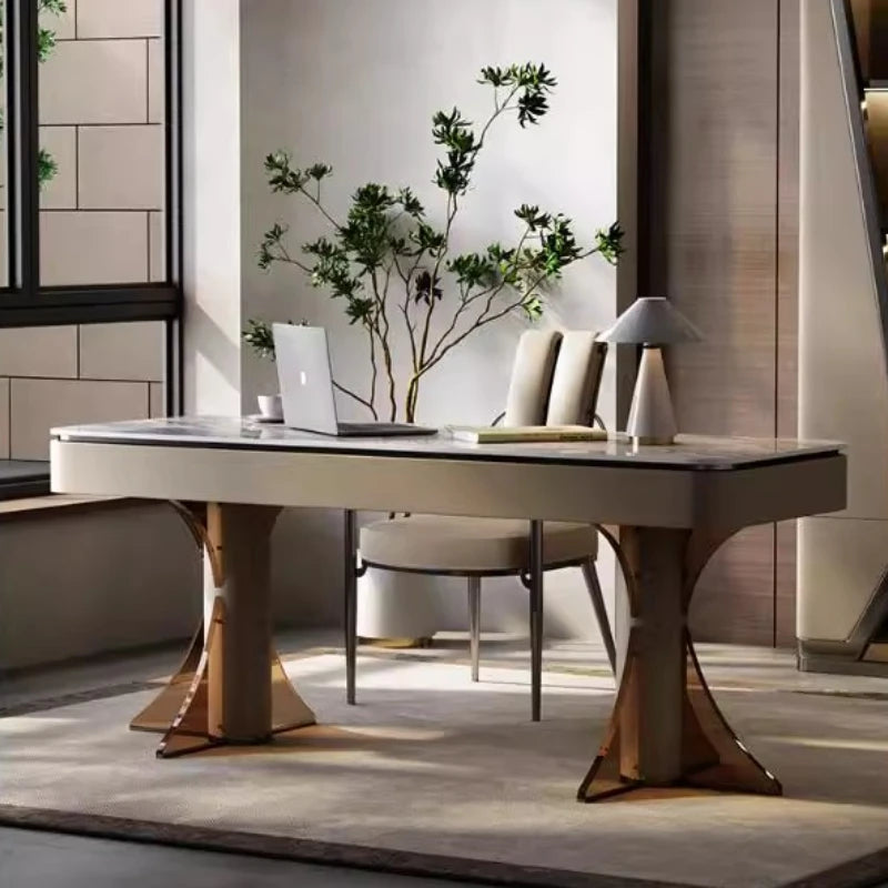 Elegant Craftsmanship In Large Office Desk Stunning European Design Standing Table Office Use Muebles Oficina Home Accessories