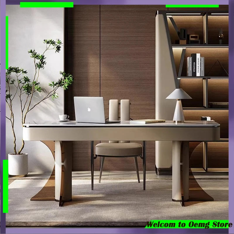 Elegant Craftsmanship In Large Office Desk Stunning European Design Standing Table Office Use Muebles Oficina Home Accessories