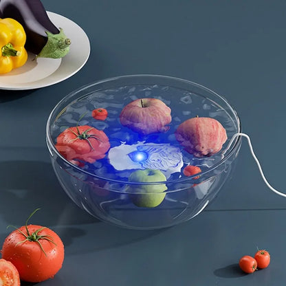 Portable Fruit Vegetable Washers Ultrasonic Cleaning Machine Washing IPX7 Waterproof Multifunctional Machine Cleaner For Kitchen