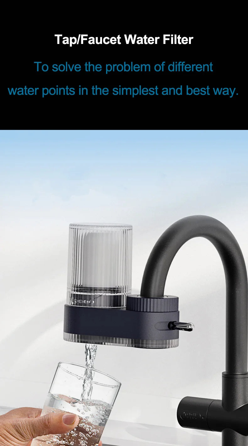 Splash proof faucet filter, water purifier, kitchen water treatment equipment, tap water filter customized
