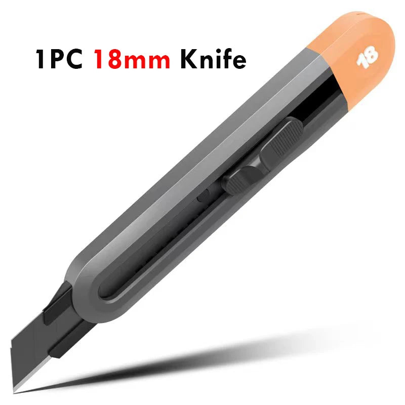 Deli 3pc Set Utility Knife Art Carving Knife Cutter School Suplies Cut Tools Wallpaper Stationery Express Delivery Safe Knife