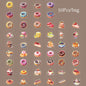 4Style 50Pcs/bag Afternoon Cafe Theme Box Set Stickers Creative Material Decoration DIY Handbook Scrapbook Photo Frame Glasses