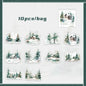 Mr. Paper 6Style 10Pcs/bag Winter Landscape Theme Large Size PET Stickers DIY Handbook Scrapbook Photo Frame Calendar Decoration