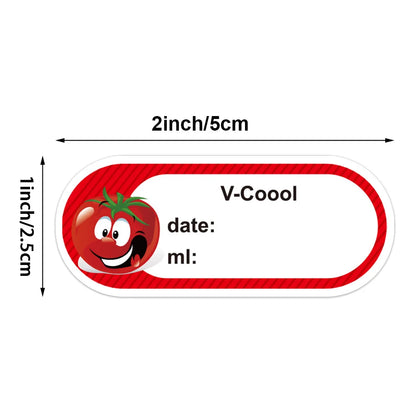 Dissolvable Food Labels By Food Safe 1x3'' Kitchen Storage Freezer Stickers Perfect For Reusable Containers 250 Labels Per Roll