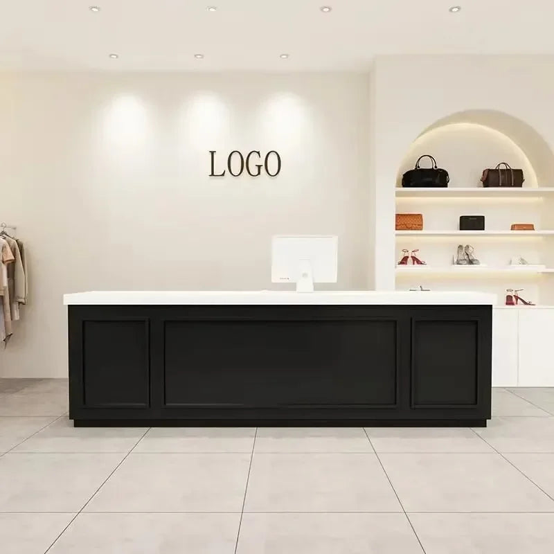 Office Salon Reception Desks Counter Display Checkout Counter Reception Desks Beauty Mostrador Negocio Commercial Furniture