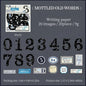 Journal GO 20pcs Creative Hard Card Vintage Numbers Stickers for Photo Frame Scrapbooking Journaling diy Retro Number Sticker