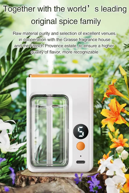 40ML Automatic Home Fragrance Machine Essential Oil Diffuser Nebulizer Perfume Scent Machine for Kitchen and toilet deodorizatio