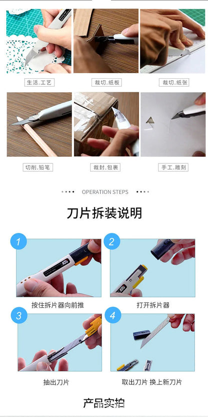 SDI Anti-shaking Utility Knife Automatic Locking box cutter cute RetracCtable cuchillos For Wallpaper Sculpture Snap Off Cutting