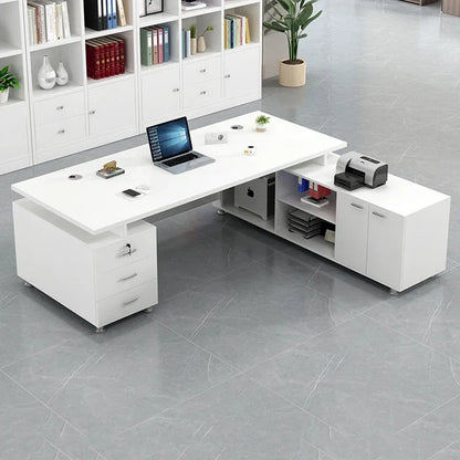 Aesthetic Modern Office Desk Creative Save Space Big Size Fashion Safe Office Desk Professional Mesas Escritorio Home Products