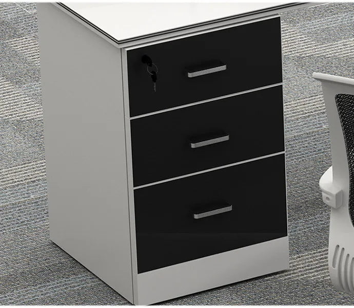 Modern 1.4m L/T Shape Wooden Office Desk for 4 People Modular Design Home and School Usage  boss office desk