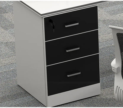 Modern 1.4m L/T Shape Wooden Office Desk for 4 People Modular Design Home and School Usage  boss office desk