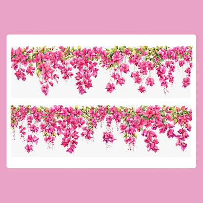 Mr. Paper, 200cm/roll, Flower, Branch, Leaf, Vine Theme Tape, Scrapbook, Photo Frame, Diary, Decorative Sticker Tape