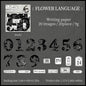Journal GO 20pcs Creative Hard Card Vintage Numbers Stickers for Photo Frame Scrapbooking Journaling diy Retro Number Sticker