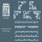 6Style 20Pcs/bag Baroque Style Edge Stickers Creative Materials DIY Handbook Scrapbook Photo Frame Calendar