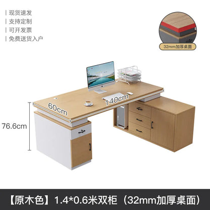 Large Size Fashion Office Desk Decoration Beauty Professional Minimalist Office Desk Save Space Mesas Escritorio Furnitures
