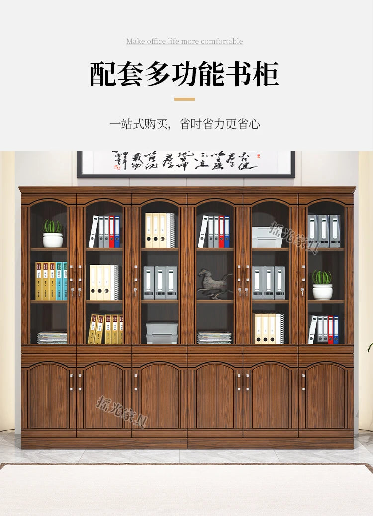Modern Wooden Office Desk Storage Design Multifunctional Nordic Office Desk Gaming Computer Meuble Bureau Commercial Furniture