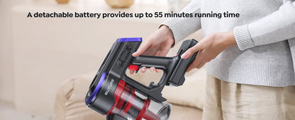 Buture JR400 38000Pa Cordless Vacuum Cleaner Handheld 450W With Touch Display Smart Home Appliance for Carpets Hair 55 Mins