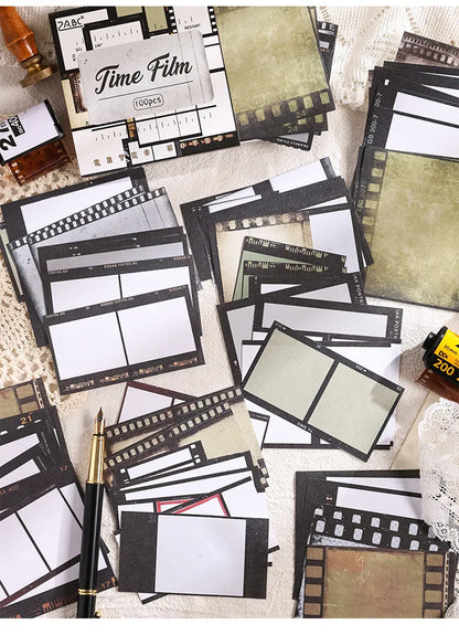 Mr. Paper, Retro Writing Bordered Message Paper, Scrapbook Supplies, Desktop Message, Decorative Notebook Photo Frame 100pcs