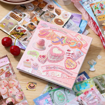 2Style 30Pcs/bag Food Sticker Book DIY Handbook Scrapbook Photo Frame Envelope Phone Case Stickers Scrapbooking Journal Stickers