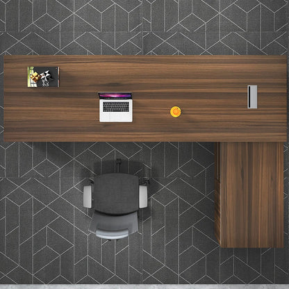 Wooden Ceo Office Furniture Modern Style Computer L Shape Desk Boss Manager Office Table Executive Desk Table Workstation