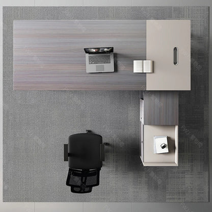 Living Room Lshaped Office Desk Luxury Design Chinese Style Fashion Office Desk Interior Escritorio Oficina Postmodern Furniture