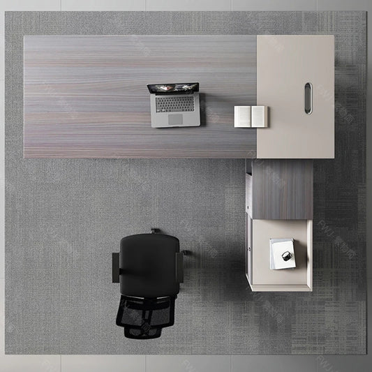 Living Room Lshaped Office Desk Luxury Design Chinese Style Fashion Office Desk Interior Escritorio Oficina Postmodern Furniture