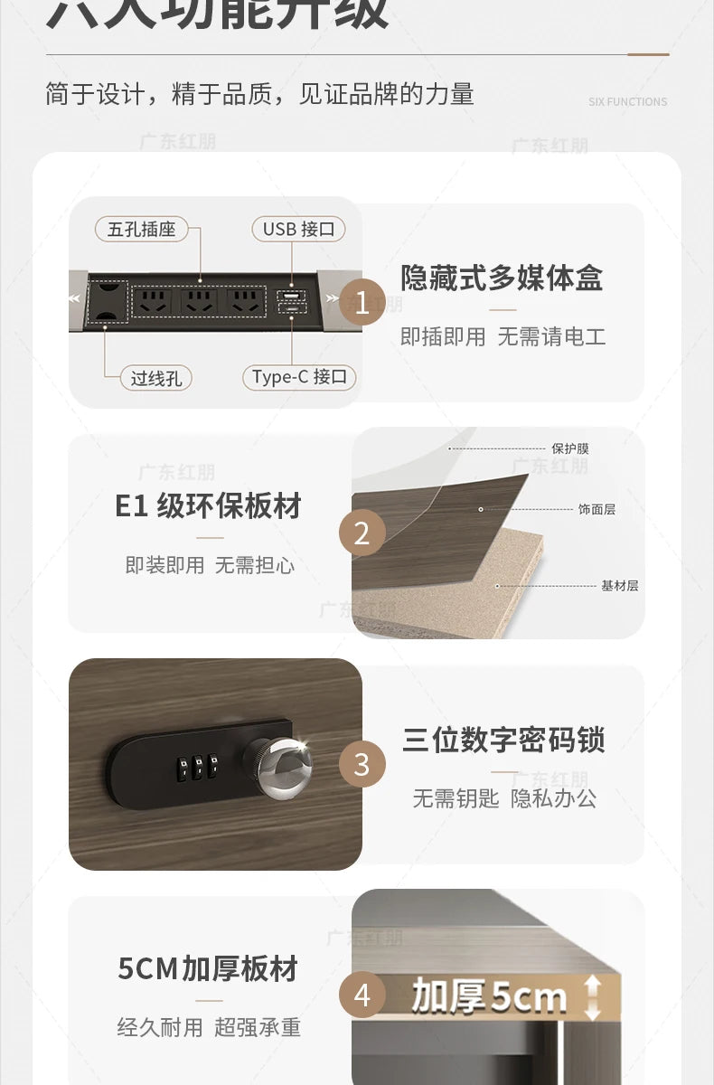 Wooden Lshaped Office Desk Modern Computer Standing Organizers Office Desk Space Saving Escritorio Oficina Postmodern Furniture