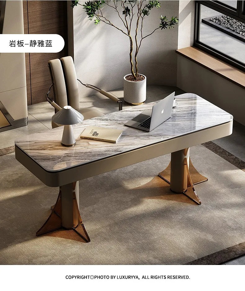 Elegant Craftsmanship In Large Office Desk Stunning European Design Standing Table Office Use Muebles Oficina Home Accessories