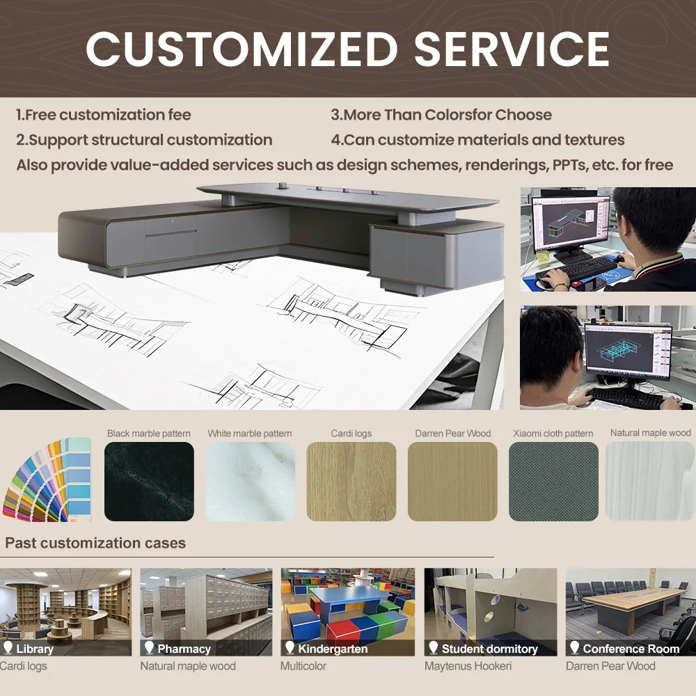 Modern Design Solid Wood Office Storage File Cabinet Durable Office Furniture Filling Cabinet At Factory Cheap Price